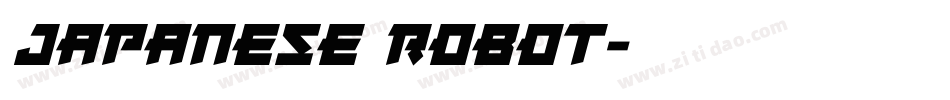 Japanese Robot字体转换